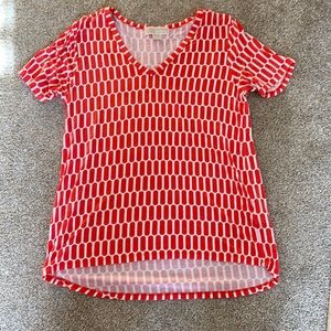 Michael Kors Vneck Short Sleeve Size S top